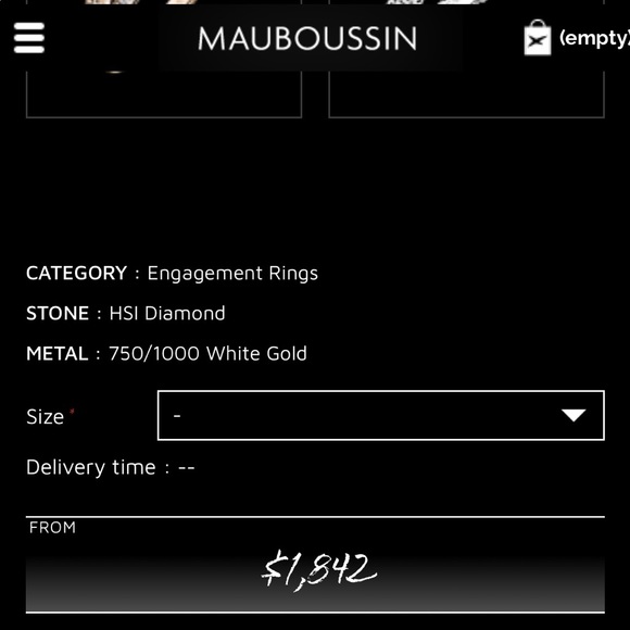 MAUBOUSSIN Chance of Love diamond ring & studs set - Picture 10 of 13